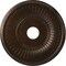 Ekena Millwork Berkshire PVC Medallion (Canopies up to 8 3/8"), 19"OD x 3 1/2"ID x 1"P, Metallic Mystic Brown CMP19BEAMB - alternate 1